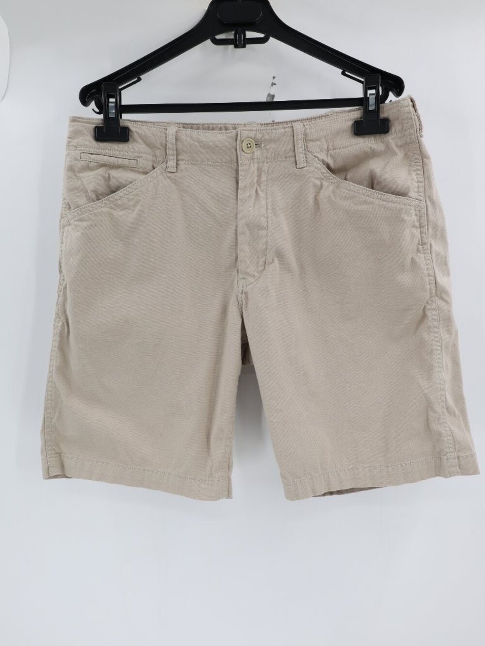 Buck Mason walk Short Mens 31 9.5" Vintage Canvas Drawstring Chino Outdoor Beige
